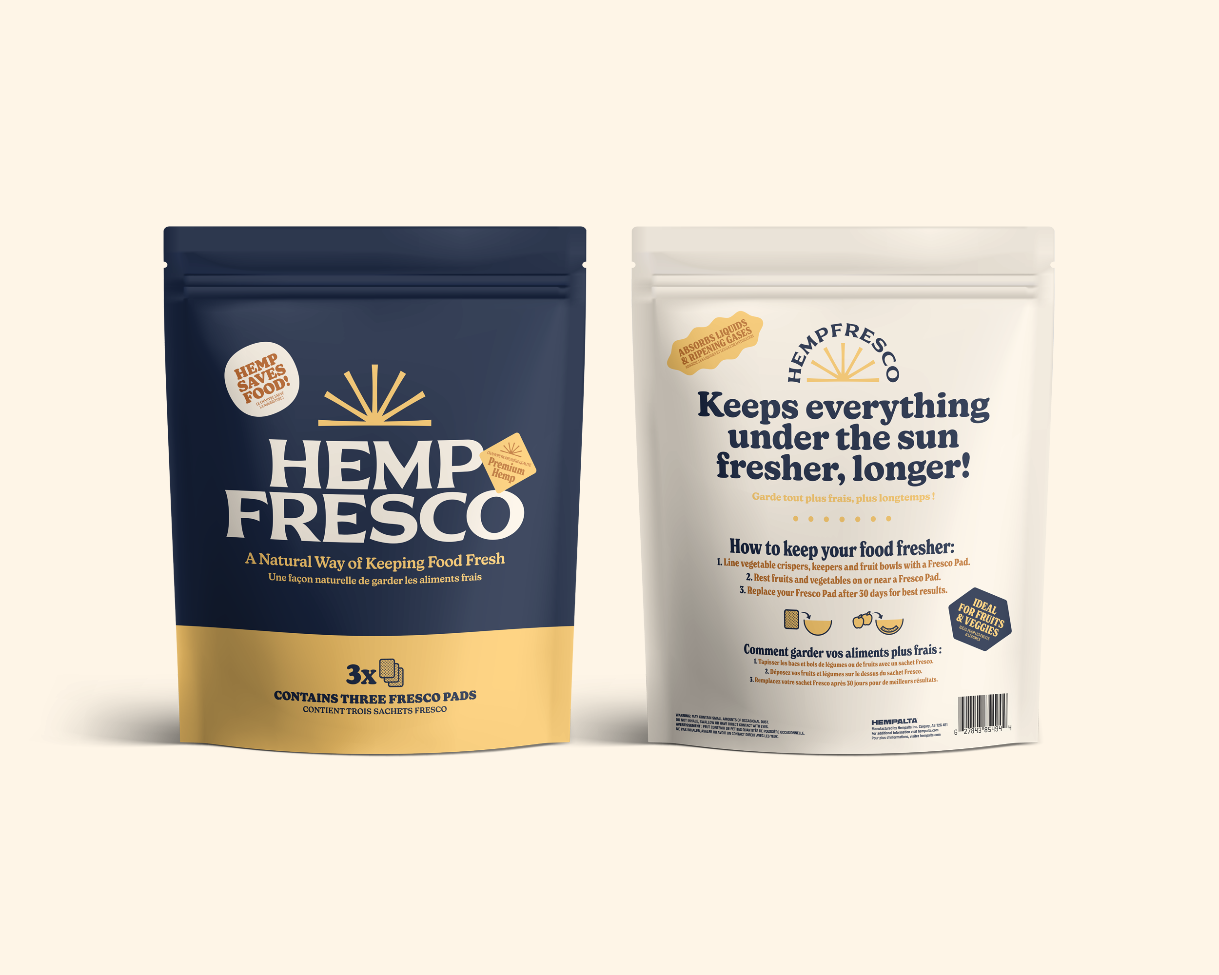 Hemp-Fresco packaging 